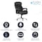 Flash Furniture Hercules Office Chair, Black Back, 30 in W 33" L 52" H, Padded GO-2223-BK-GG - alternate 5